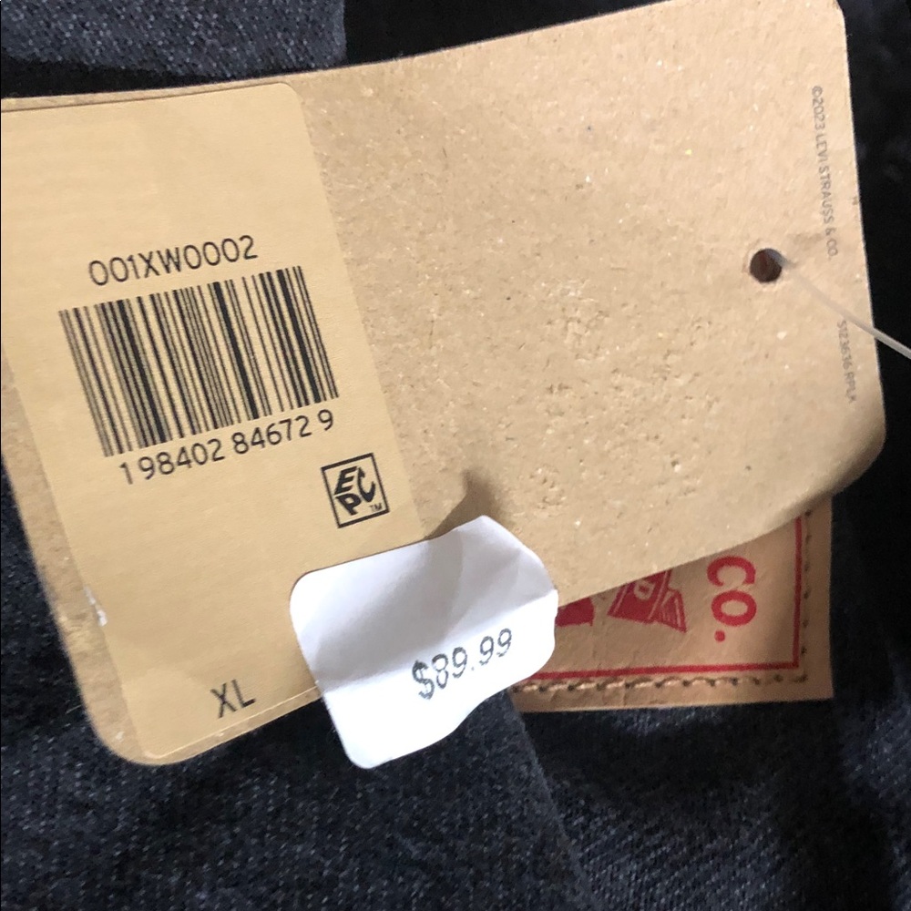 Levi's Dark Gray Denim Jacket size xl - Picture 3 of 4